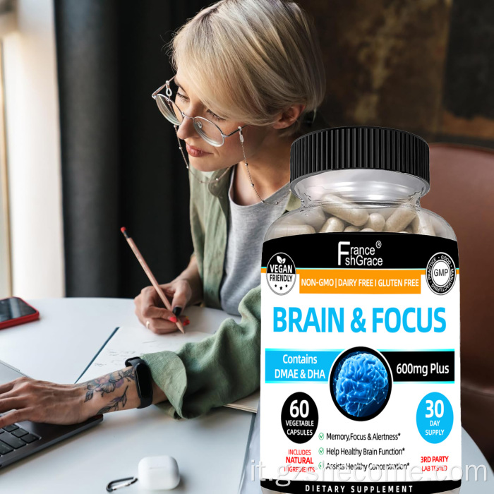 Supplemento cerebrale organico Supporto Capsula energetica della memoria